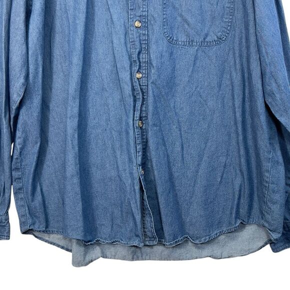 PAUL McCARTNEY US 2005 TOUR DENIM button up SHIRT COTTON HERITAGE xxl - Picture 2 of 14